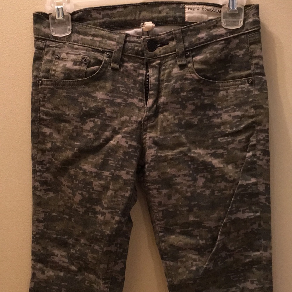 Rag & Bone army print jeans